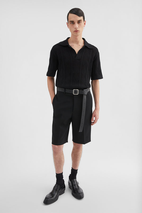 jil sander cotton knit polo t-shirt for men