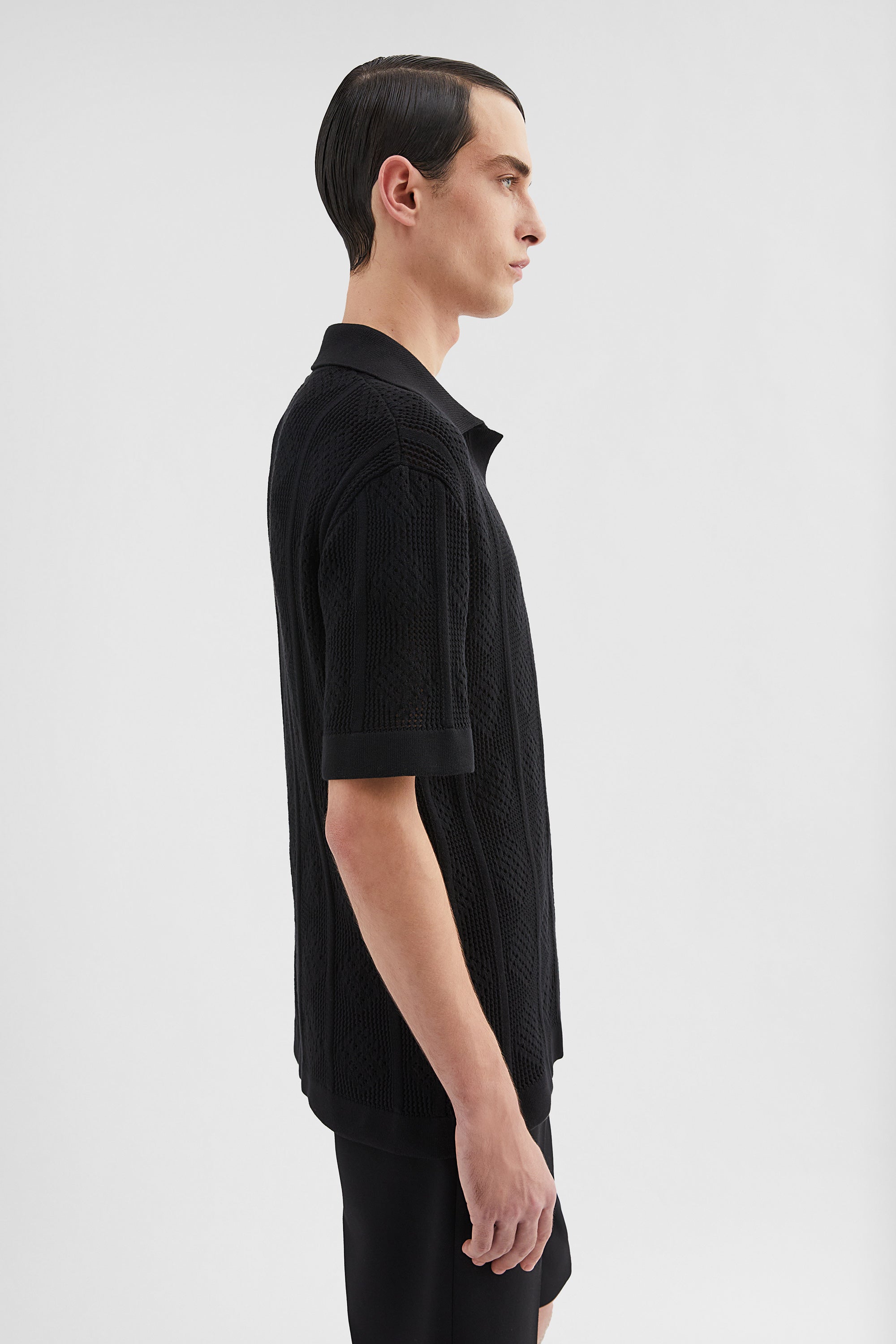 jil sander cotton knit polo t-shirt for men
