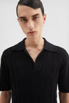 Cotton Knit Polo T-Shirt