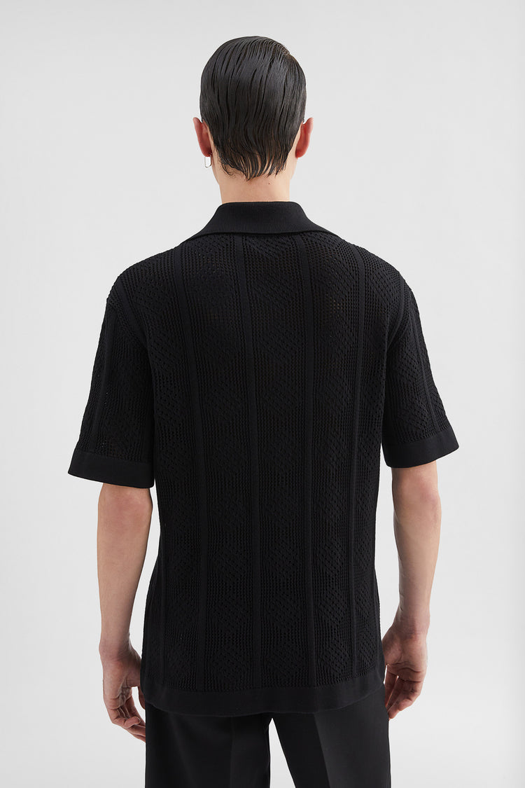 jil sander cotton knit polo t-shirt for men