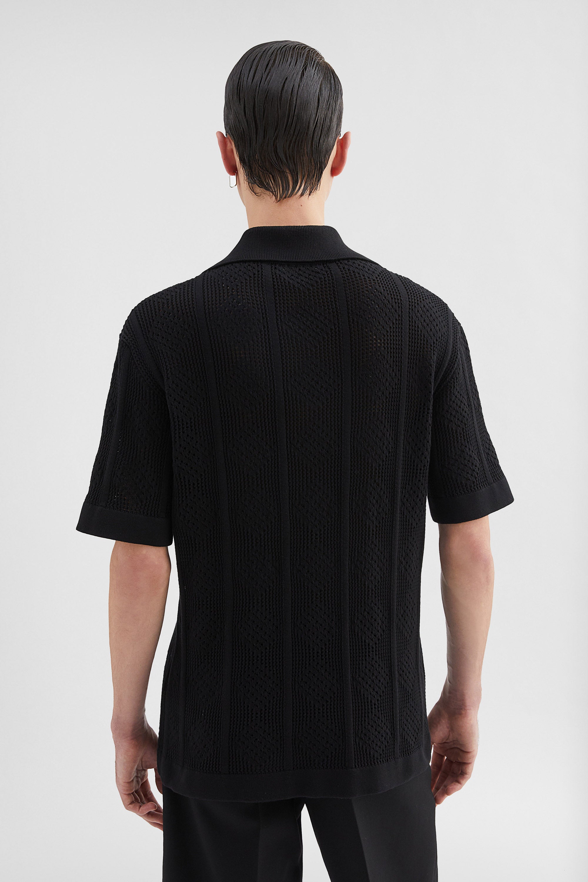 jil sander cotton knit polo t-shirt for men