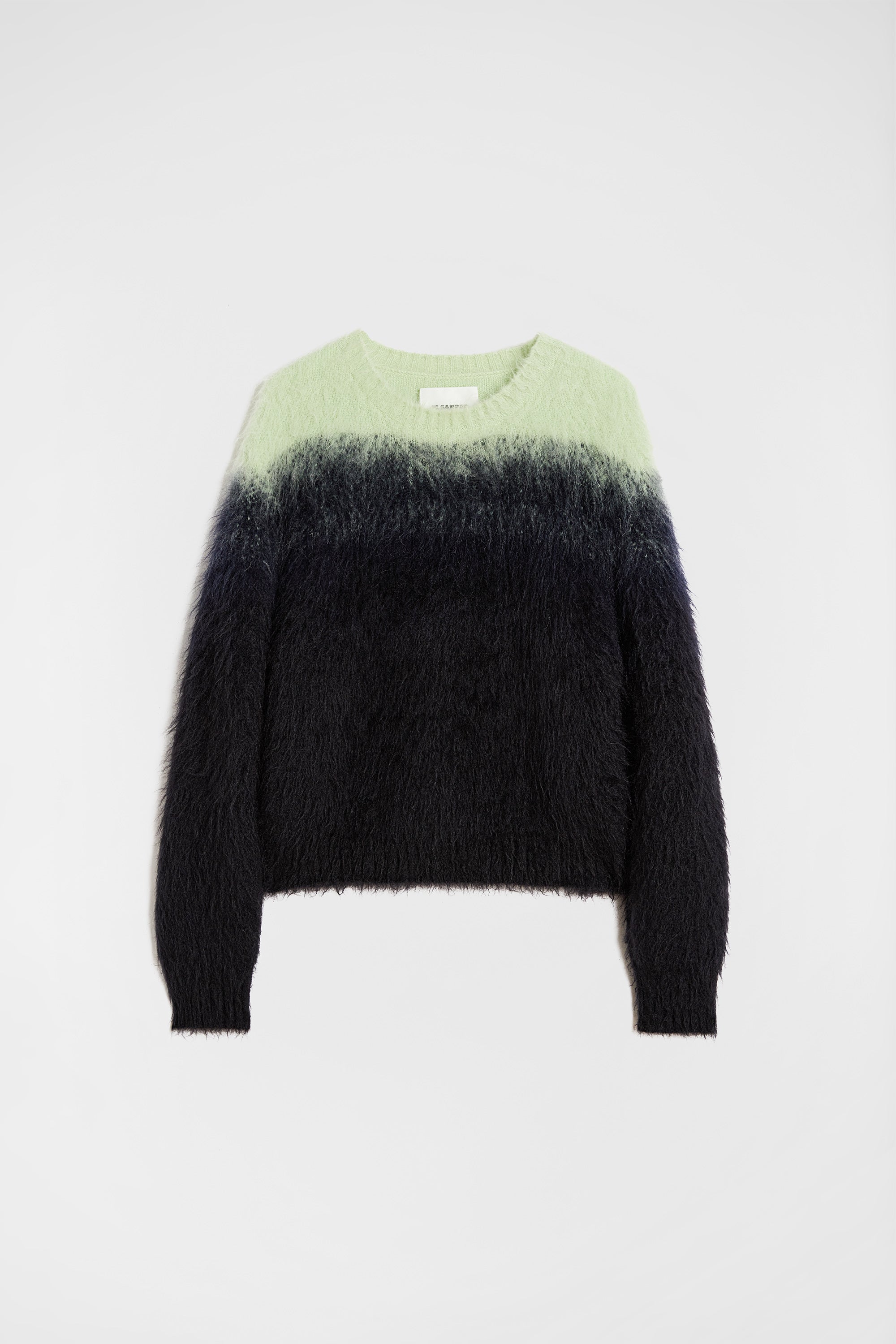 jil sander mohair jacquard crew-neck sweater for men
