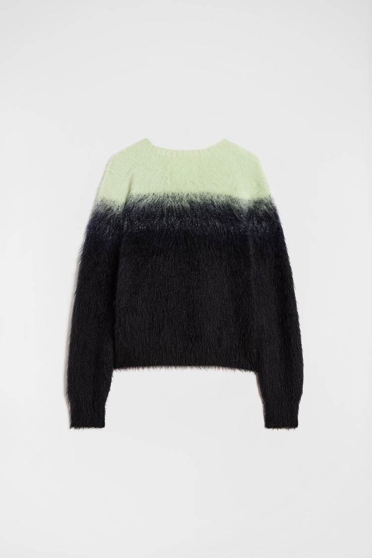 jil sander mohair jacquard crew-neck sweater for men