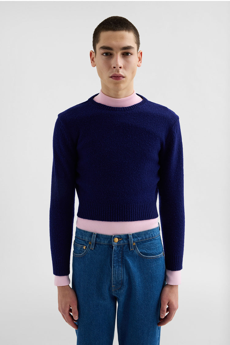 jil sander wool cropped sweater for men