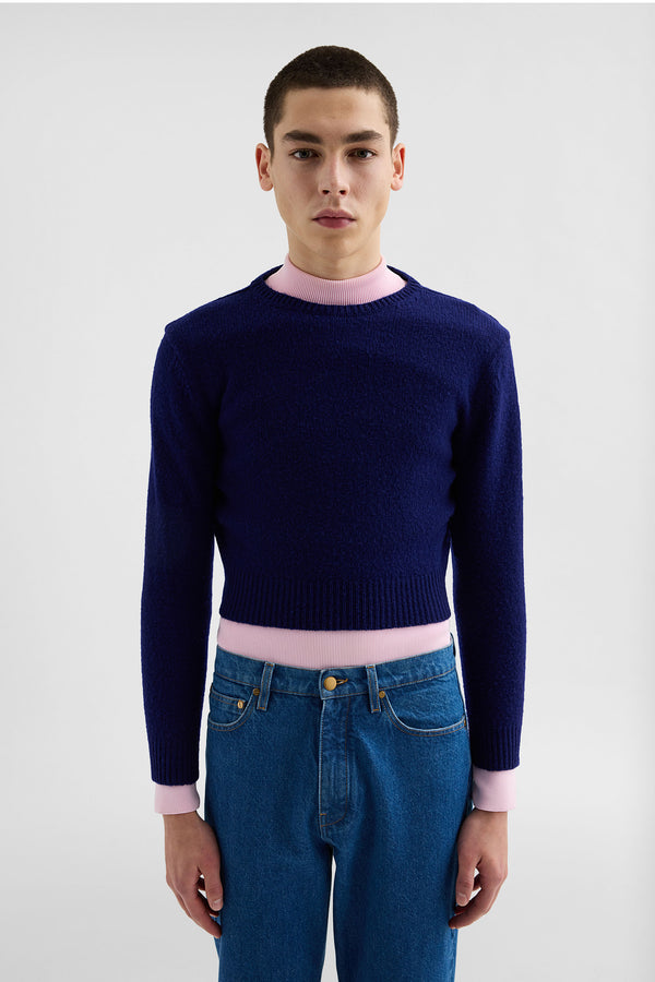 jil sander wool cropped sweater for men
