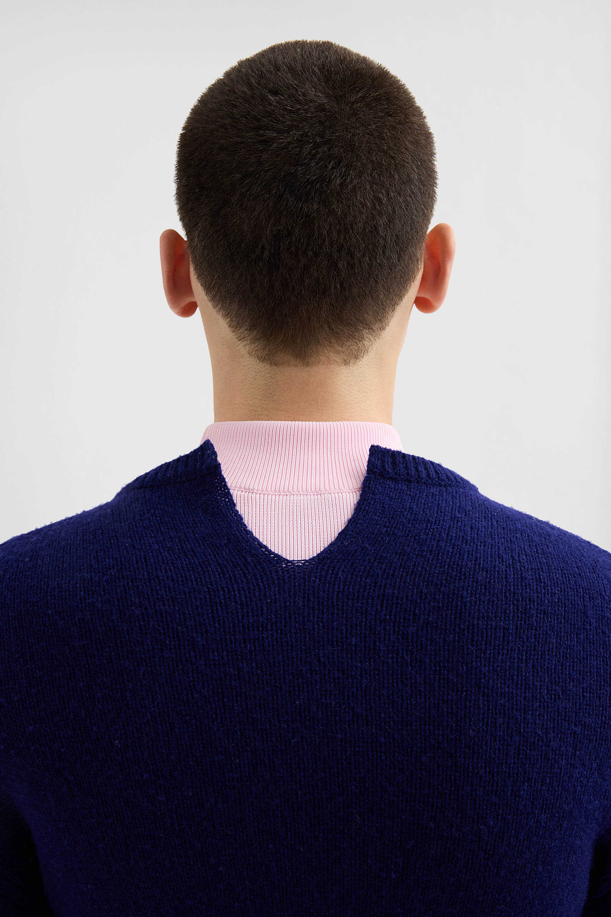 jil sander wool cropped sweater for men