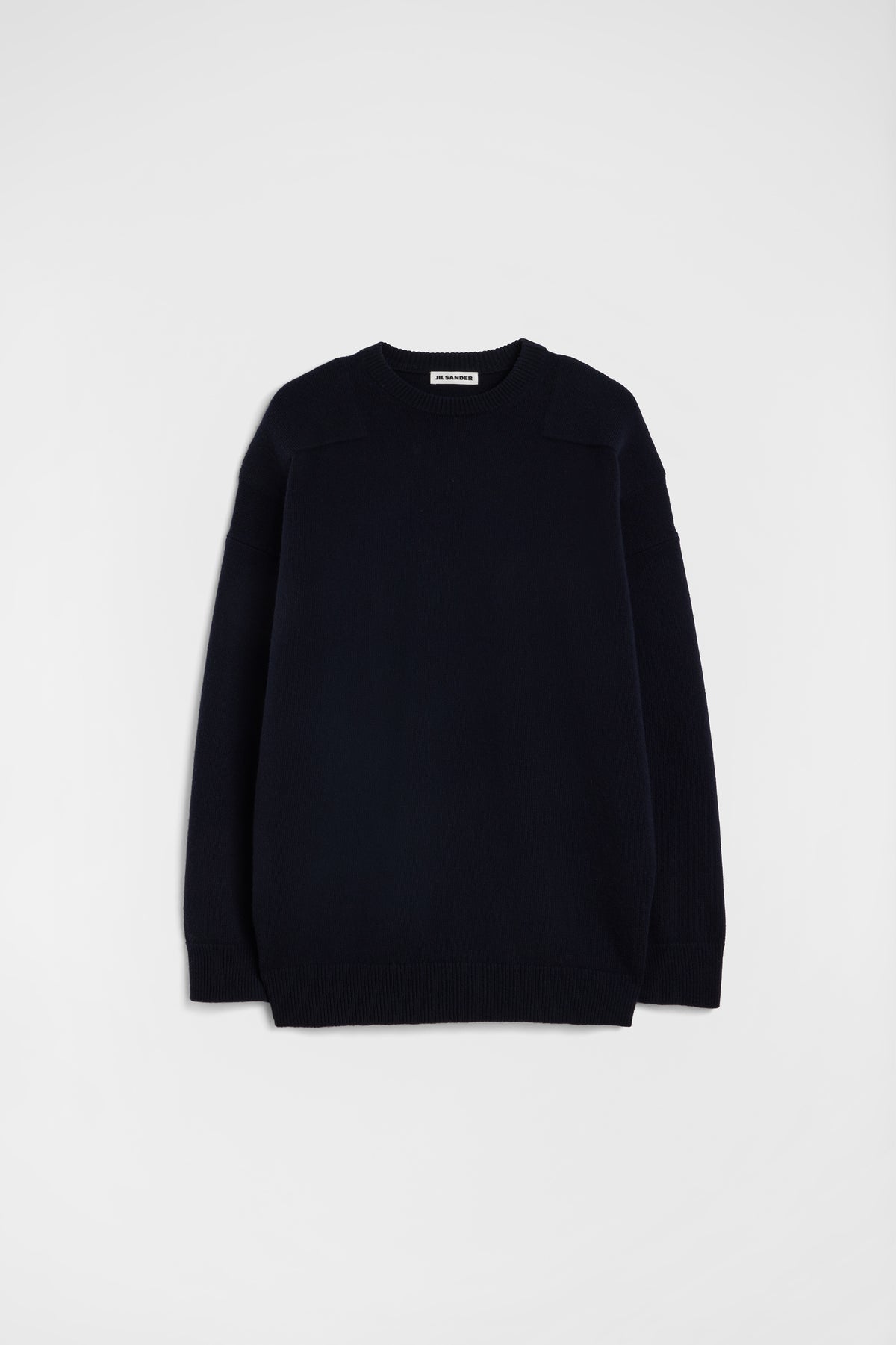 jil sander wool blend crew-neck sweater for men