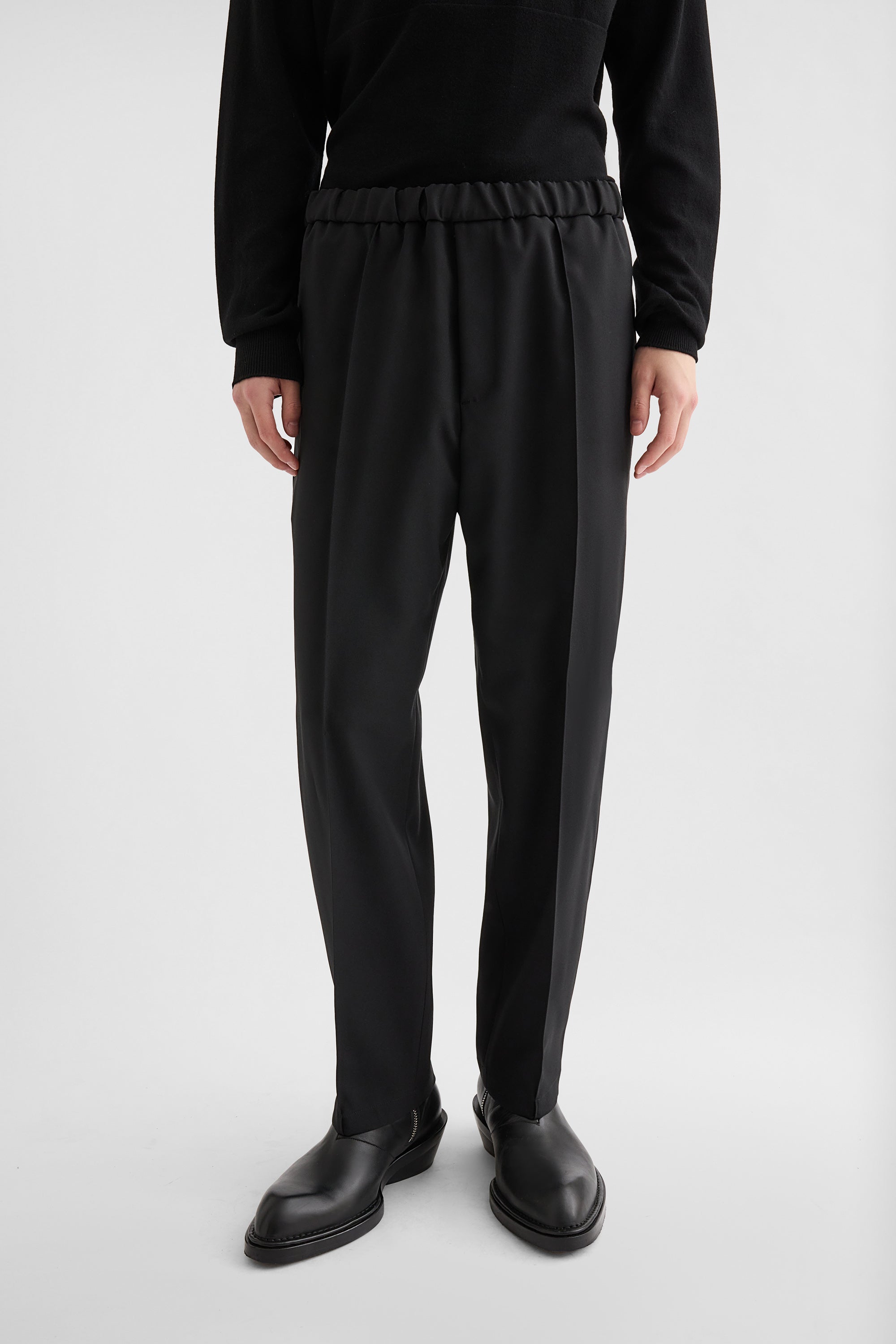Technical Gabardine Tapered Trousers