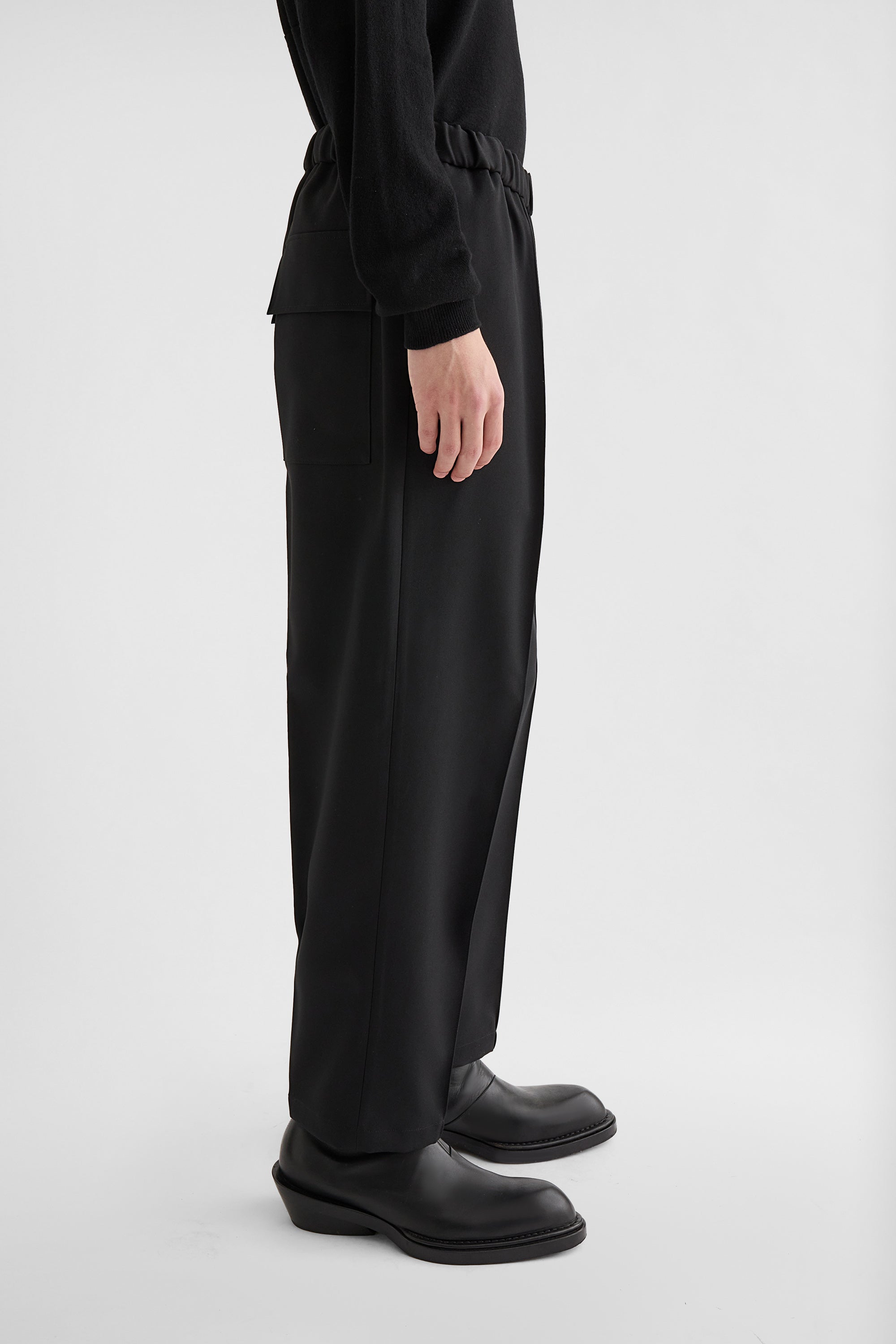 Technical Gabardine Tapered Trousers