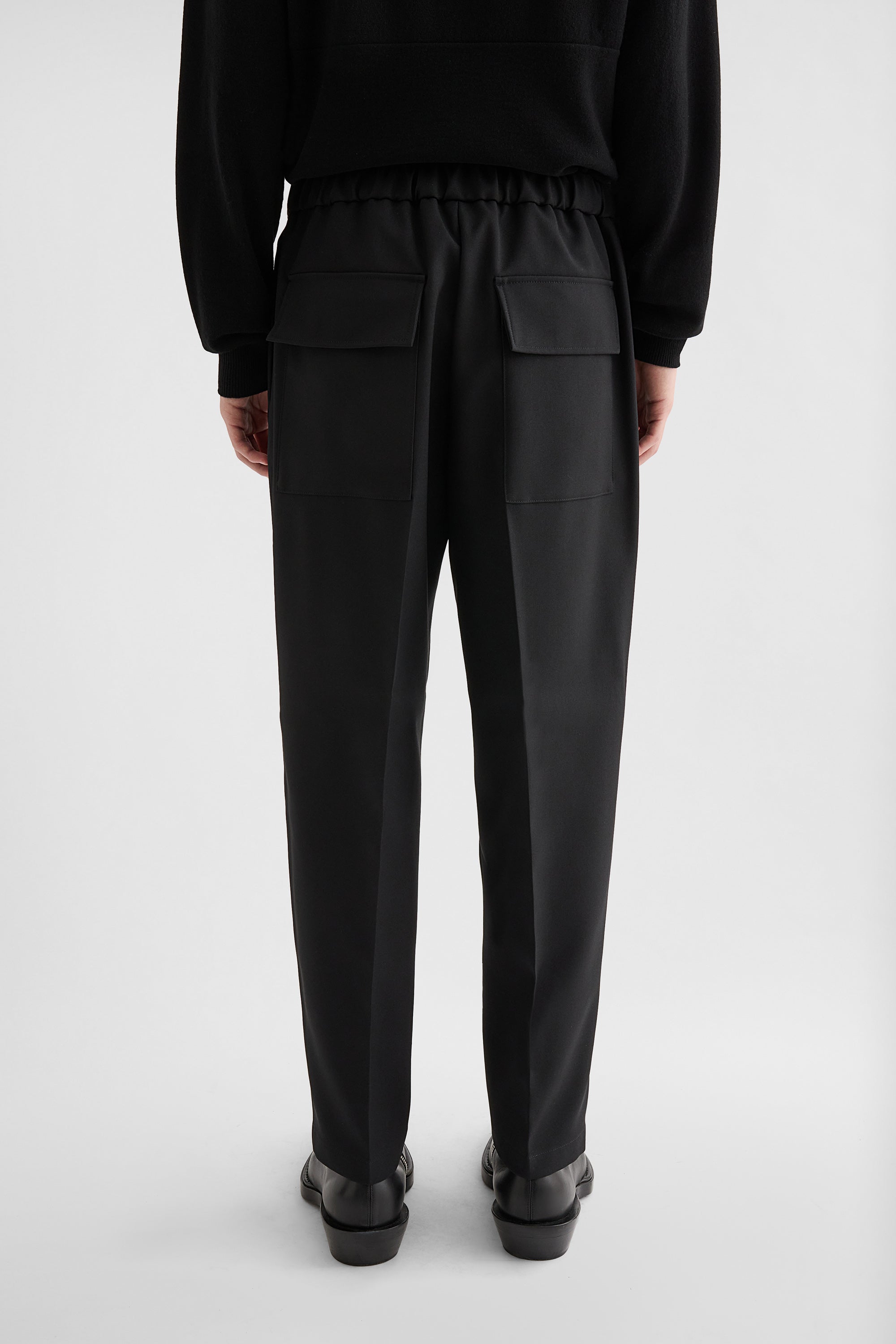 Technical Gabardine Tapered Trousers