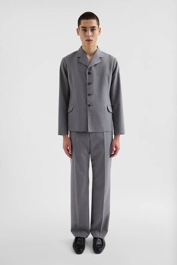jil sander wool poplin trousers for men