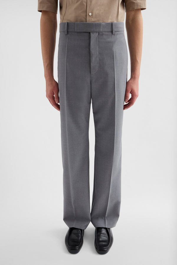jil sander wool poplin trousers for men