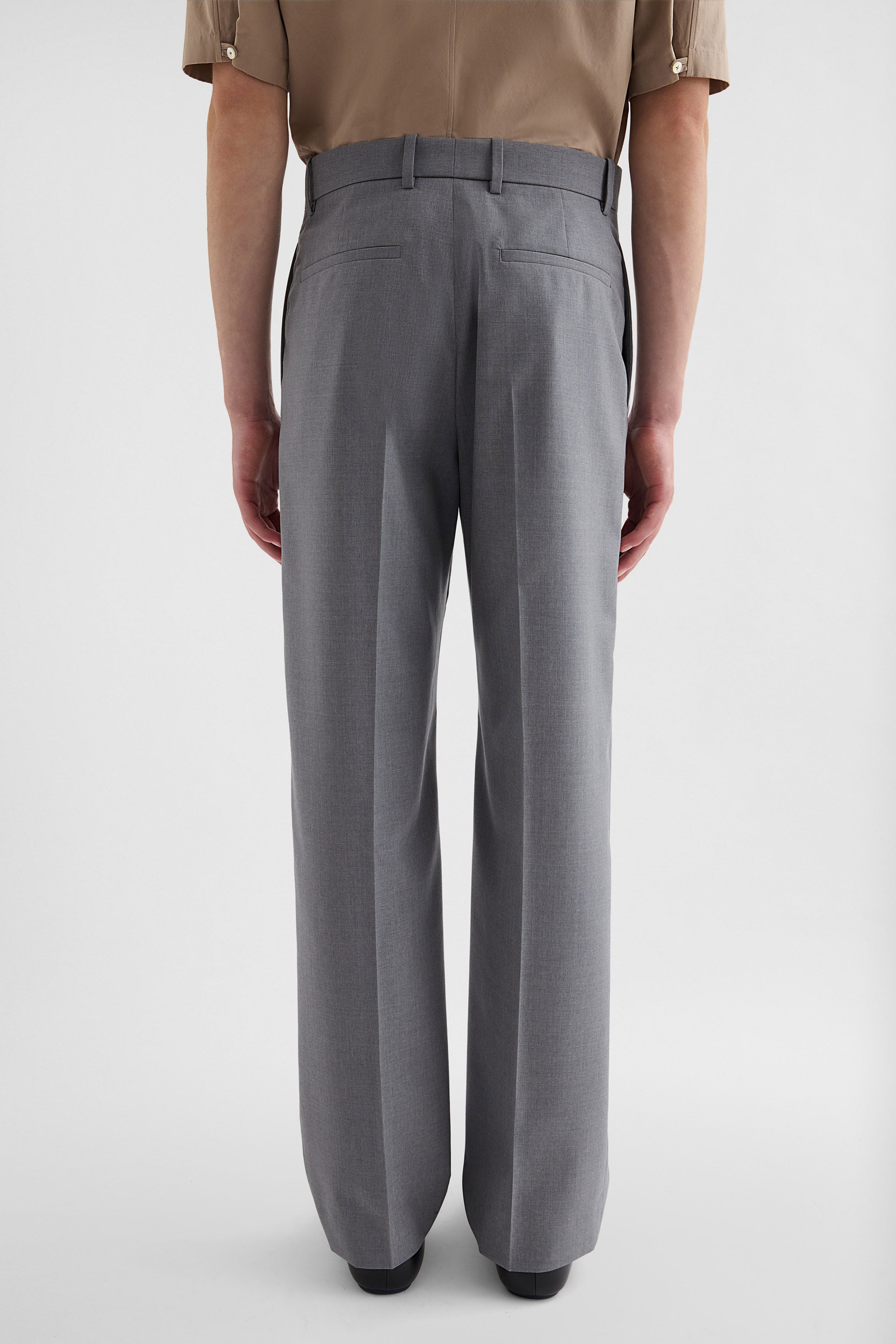 jil sander wool poplin trousers for men
