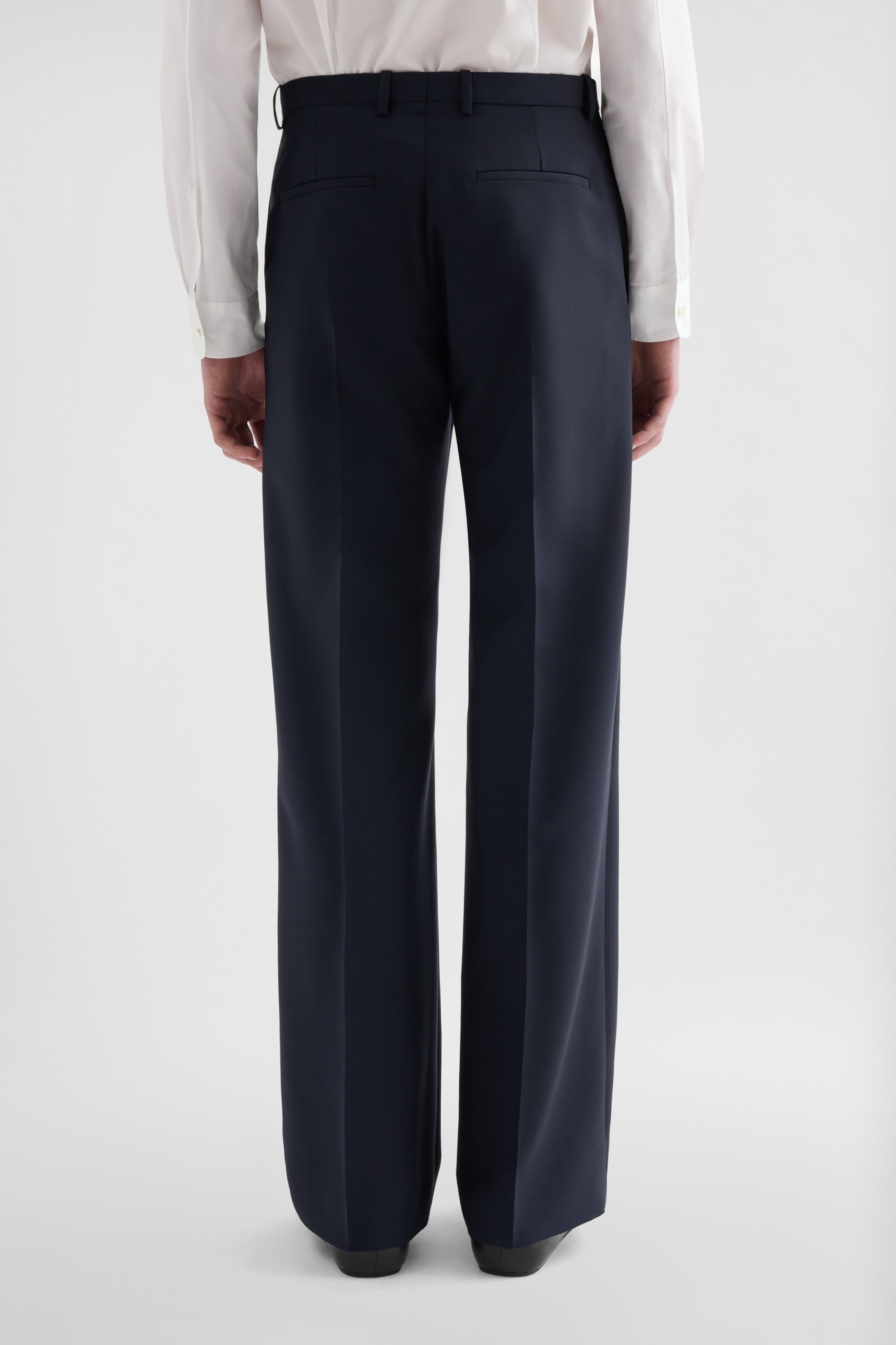 jil sander wool canvas trousers for men