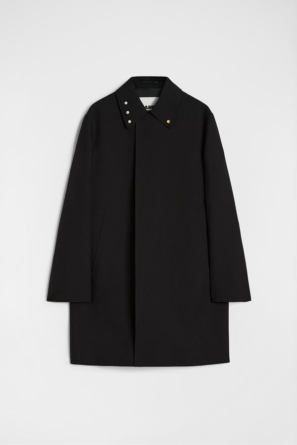 jil sander wool gabardine coat for men
