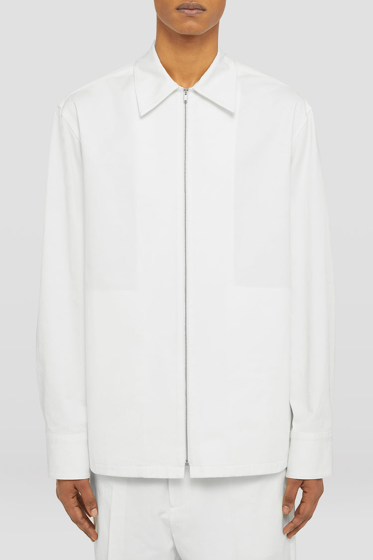 jil sander zip-up shirt for men