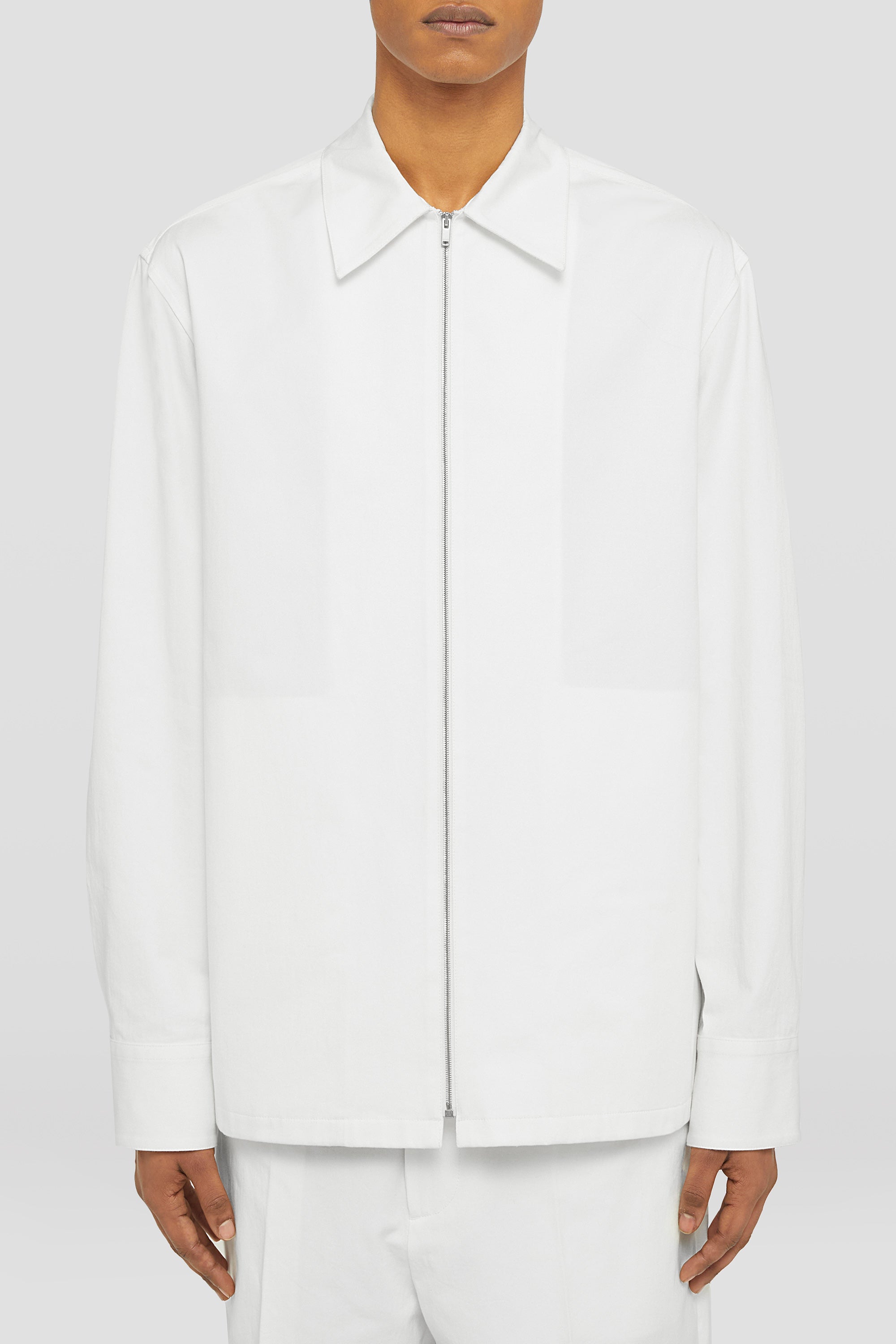 jil sander zip-up shirt for men