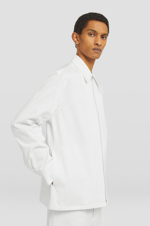 jil sander zip-up shirt for men