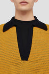 Cotton Knit Polo T-Shirt