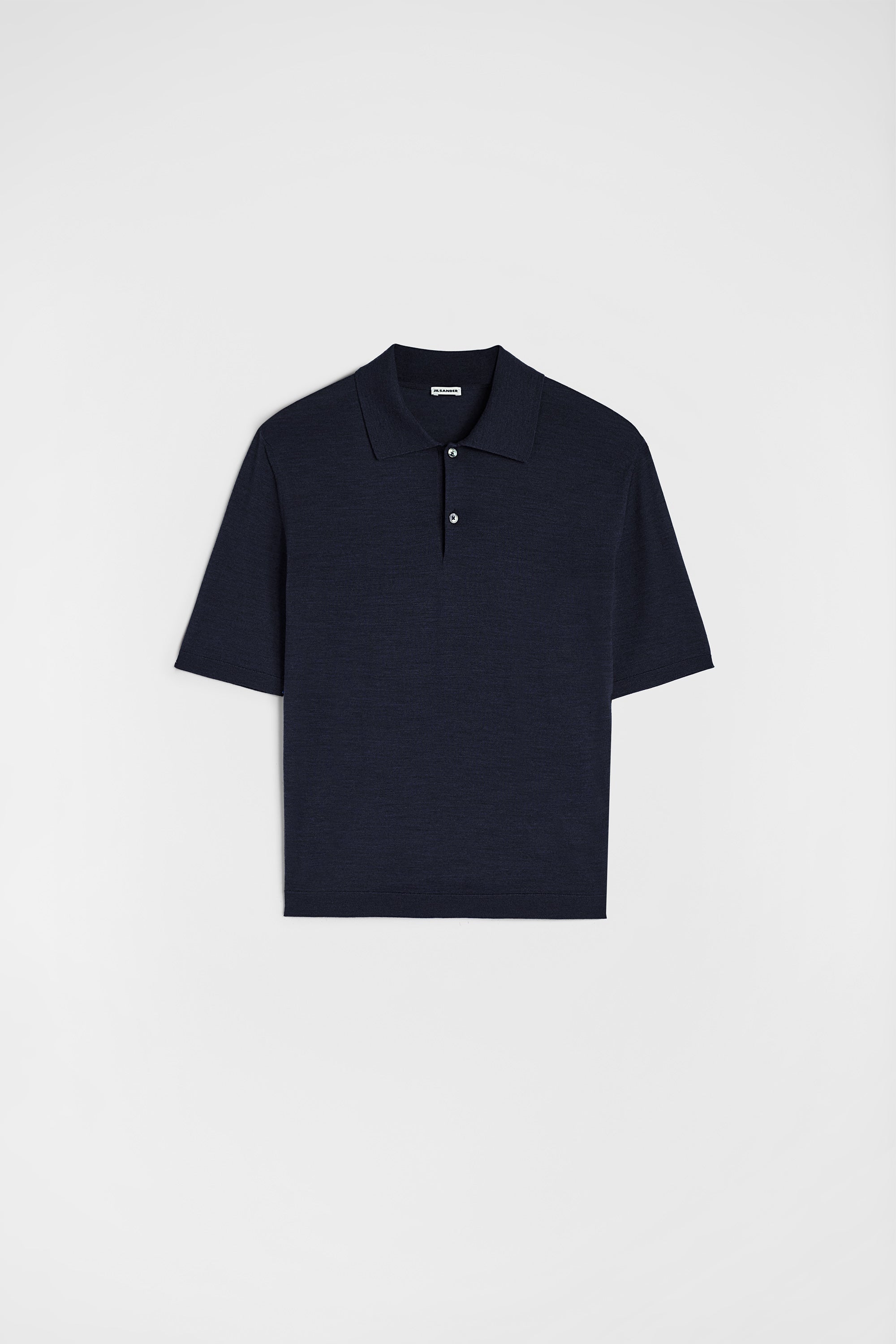 jil sander lightweight wool polo t-shirt for men