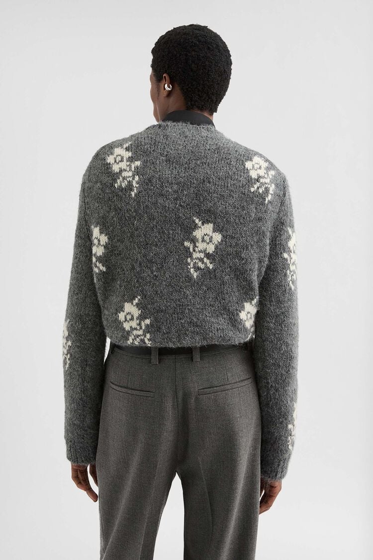 Wool Blend Crew-Neck Sweater