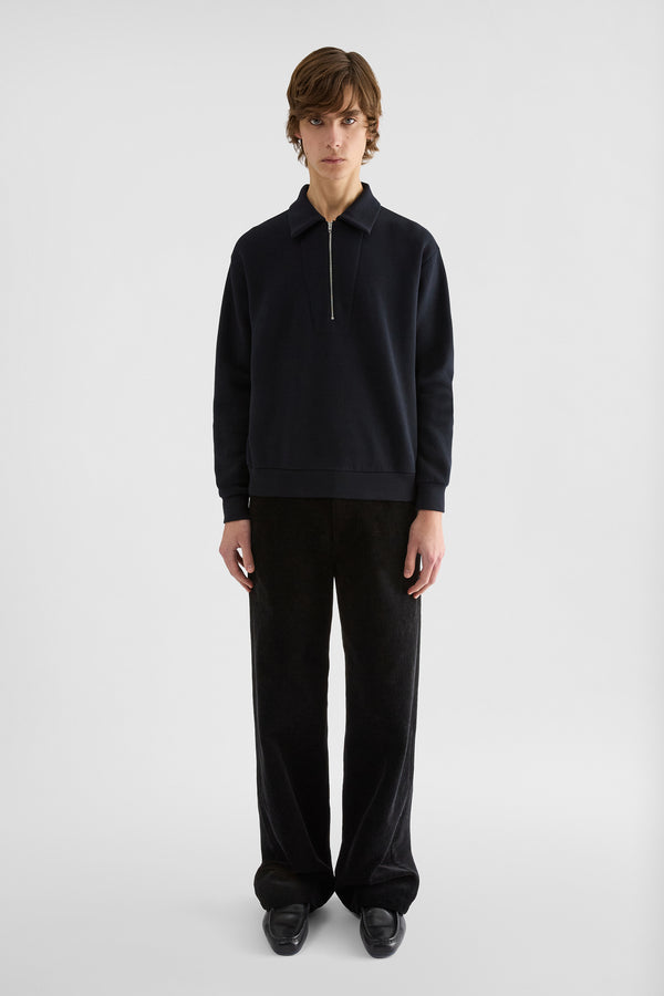 jil sander cotton blend polo sweatshirt for men