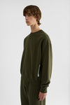 Cotton Terry Crew-Neck Sweatshirt