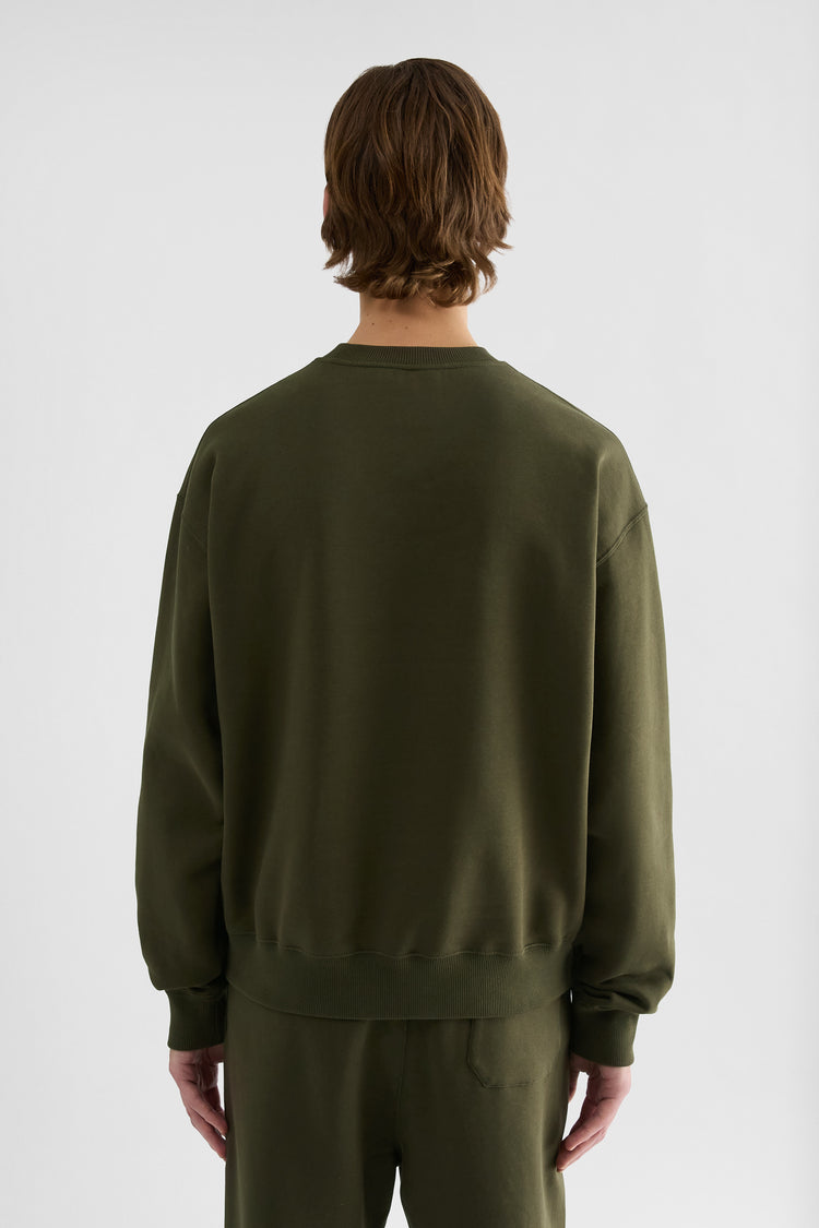 jil sander cotton terry crew-neck sweatshirt for men