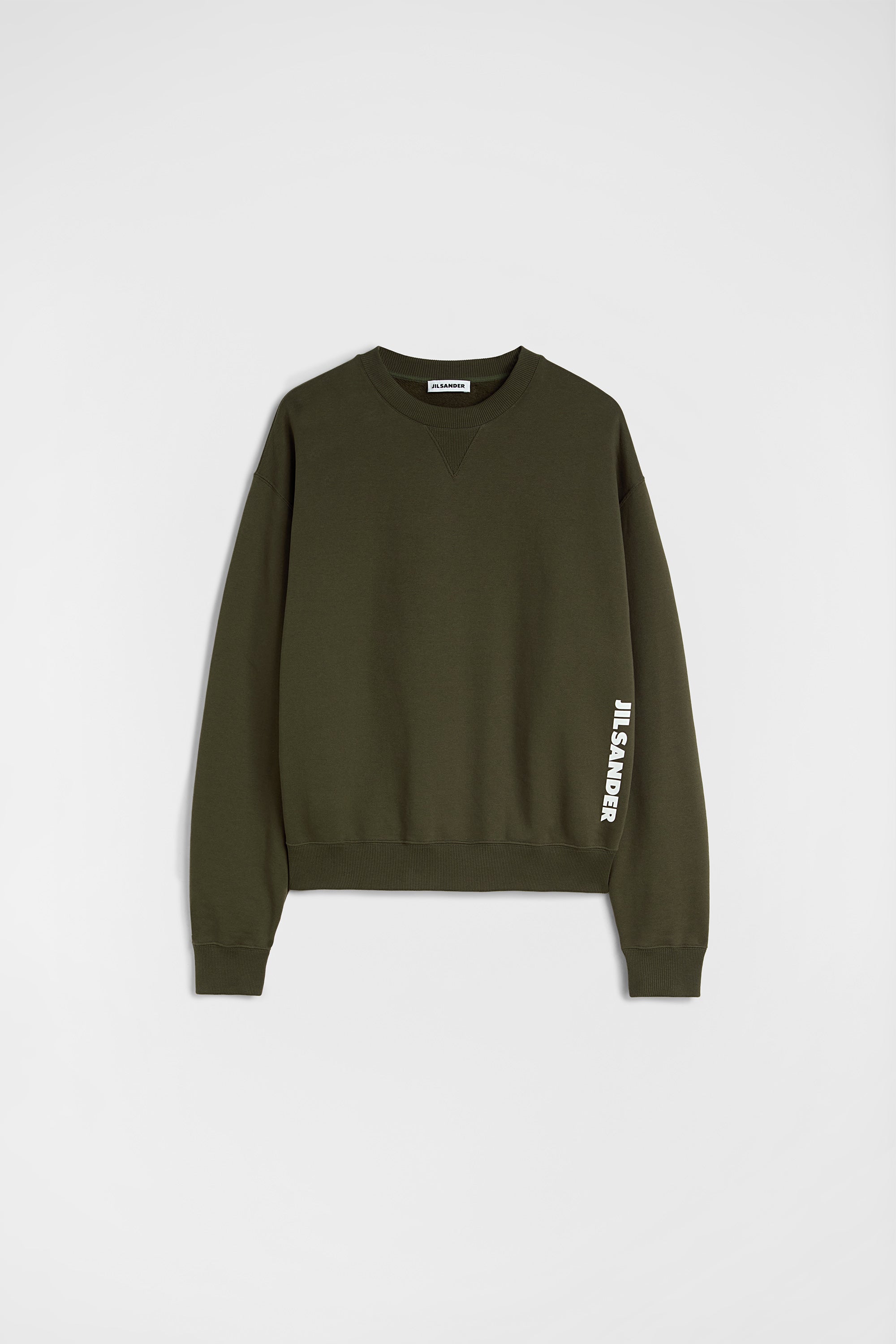 jil sander cotton terry crew-neck sweatshirt for men