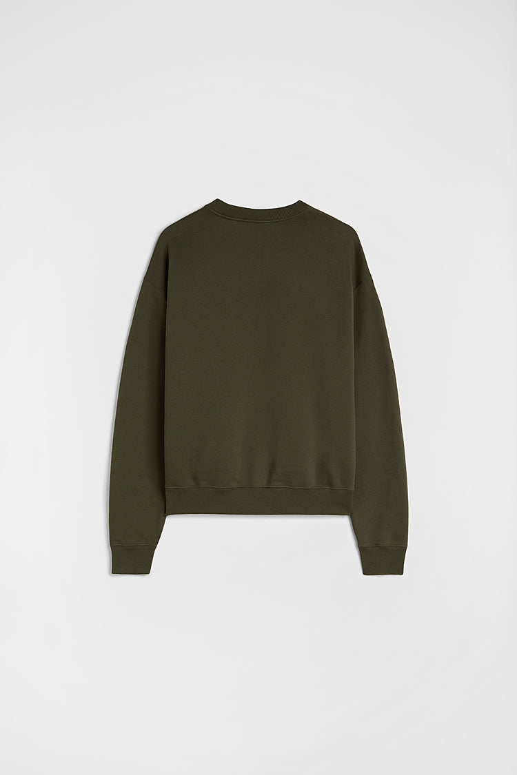 jil sander cotton terry crew-neck sweatshirt for men