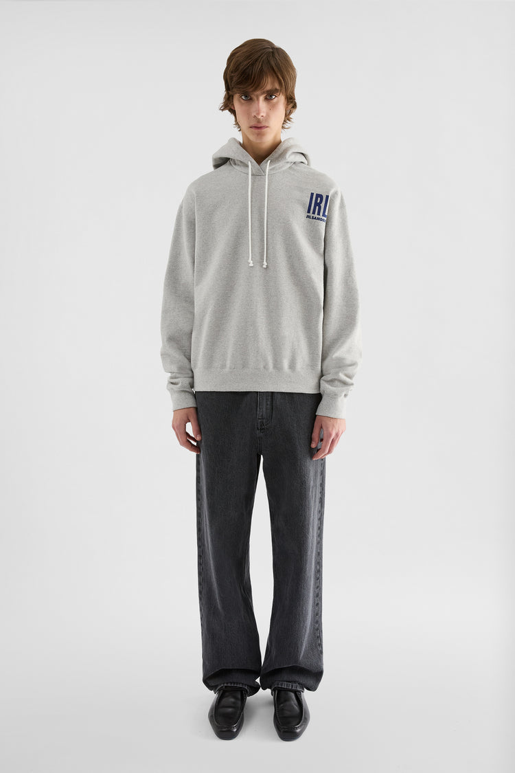 jil sander cotton hooded sweatshirt for men
