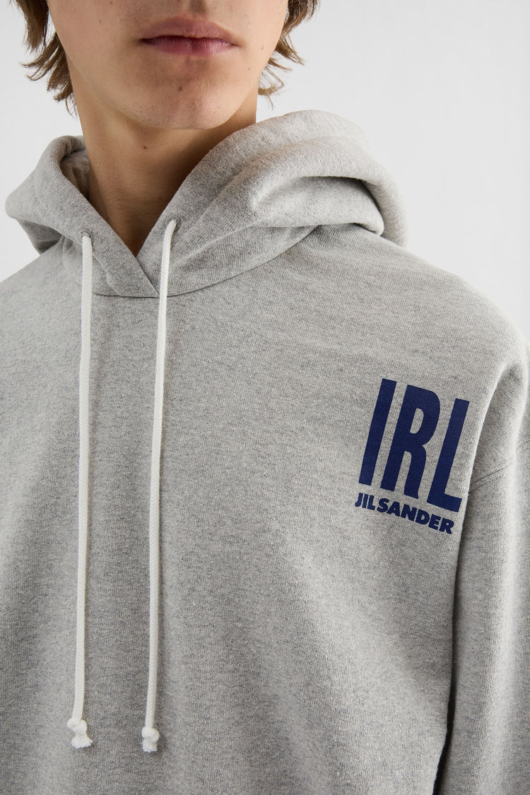 jil sander cotton hooded sweatshirt for men