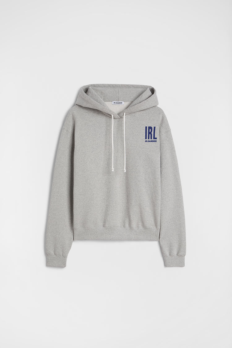 jil sander cotton hooded sweatshirt for men