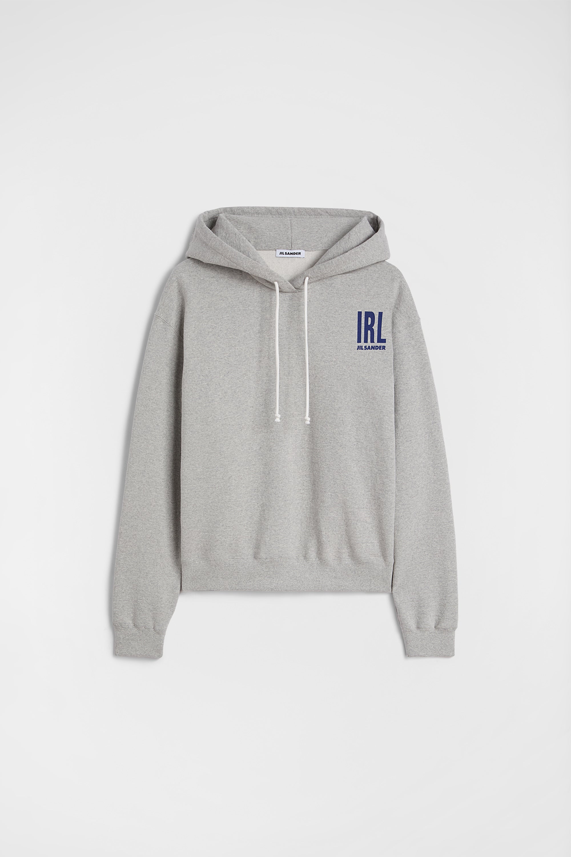 jil sander cotton hooded sweatshirt for men