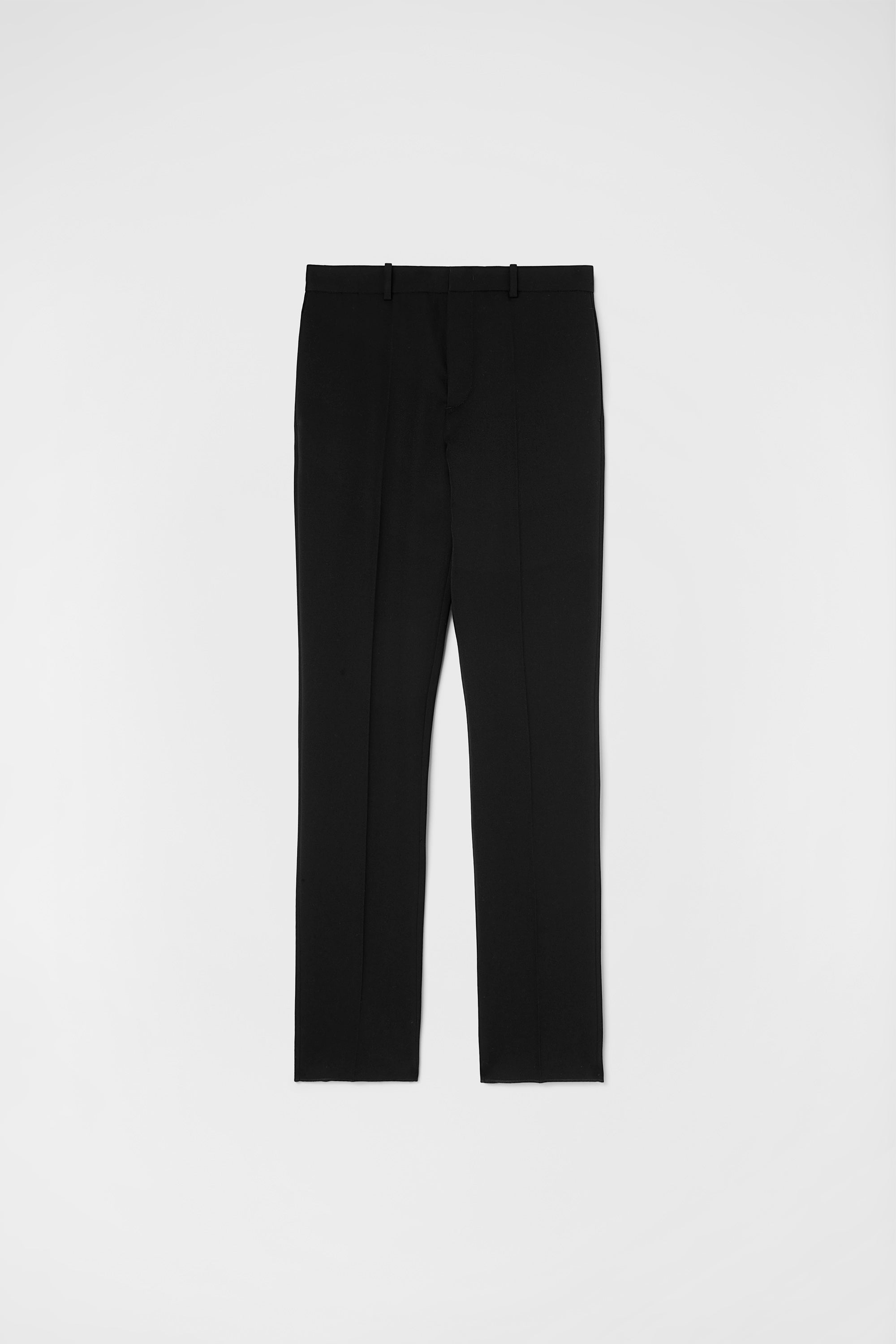 Wool Blend Tailored Trousers