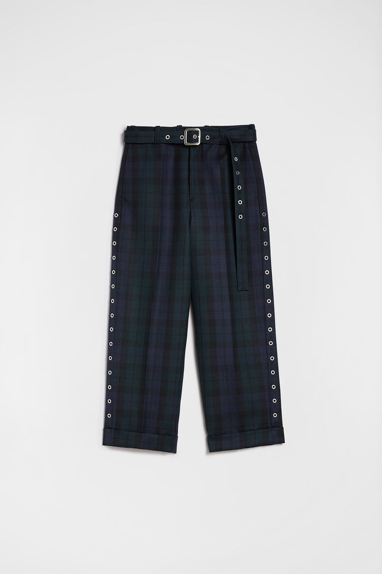 jil sander wool belted trousers for men