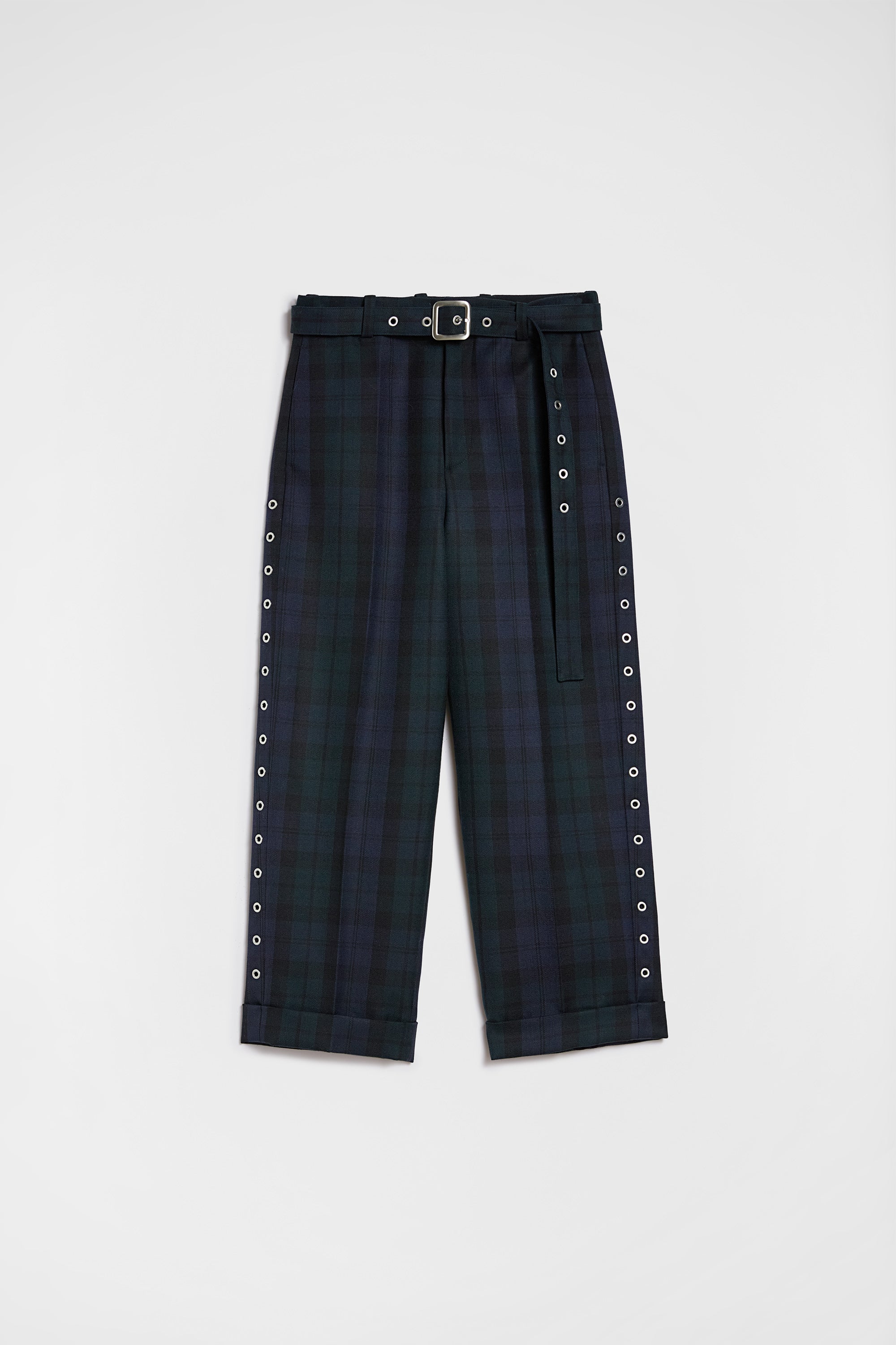 jil sander wool belted trousers for men