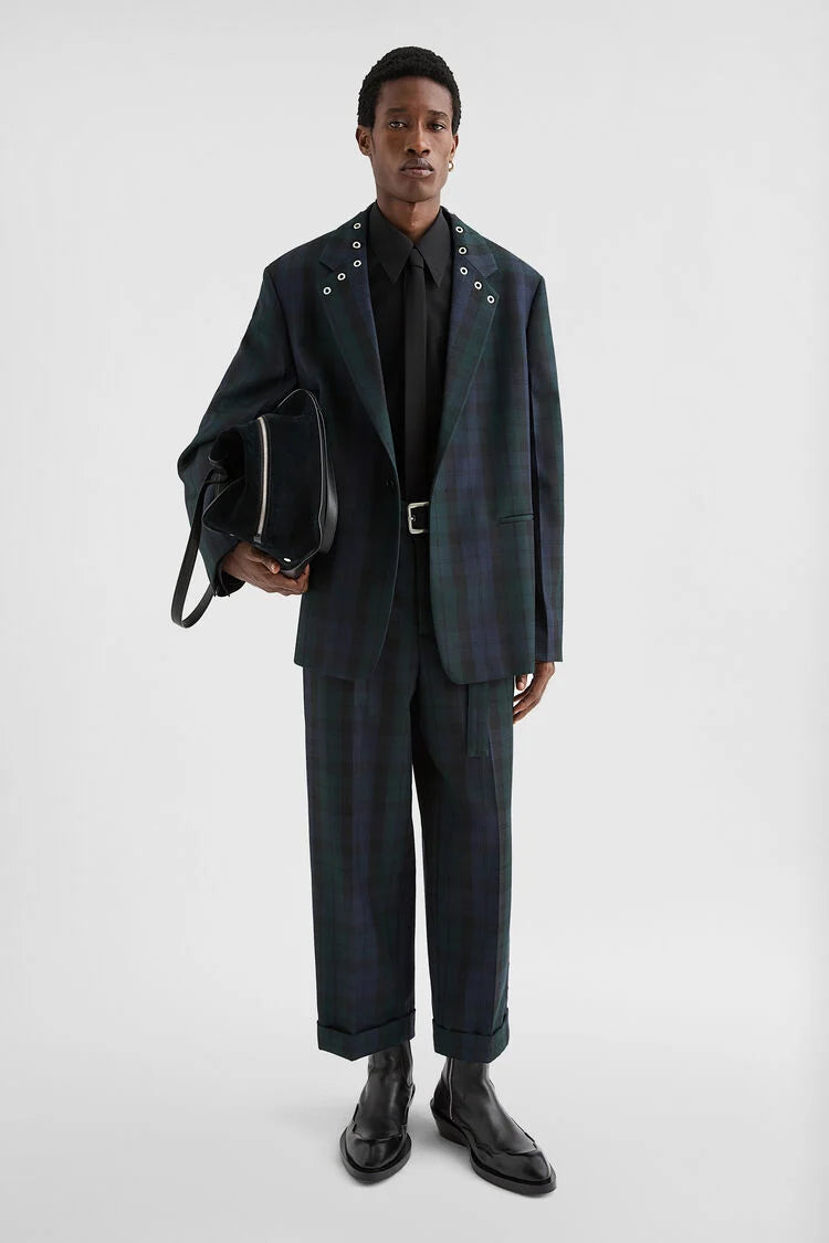 Wool Belted Trousers