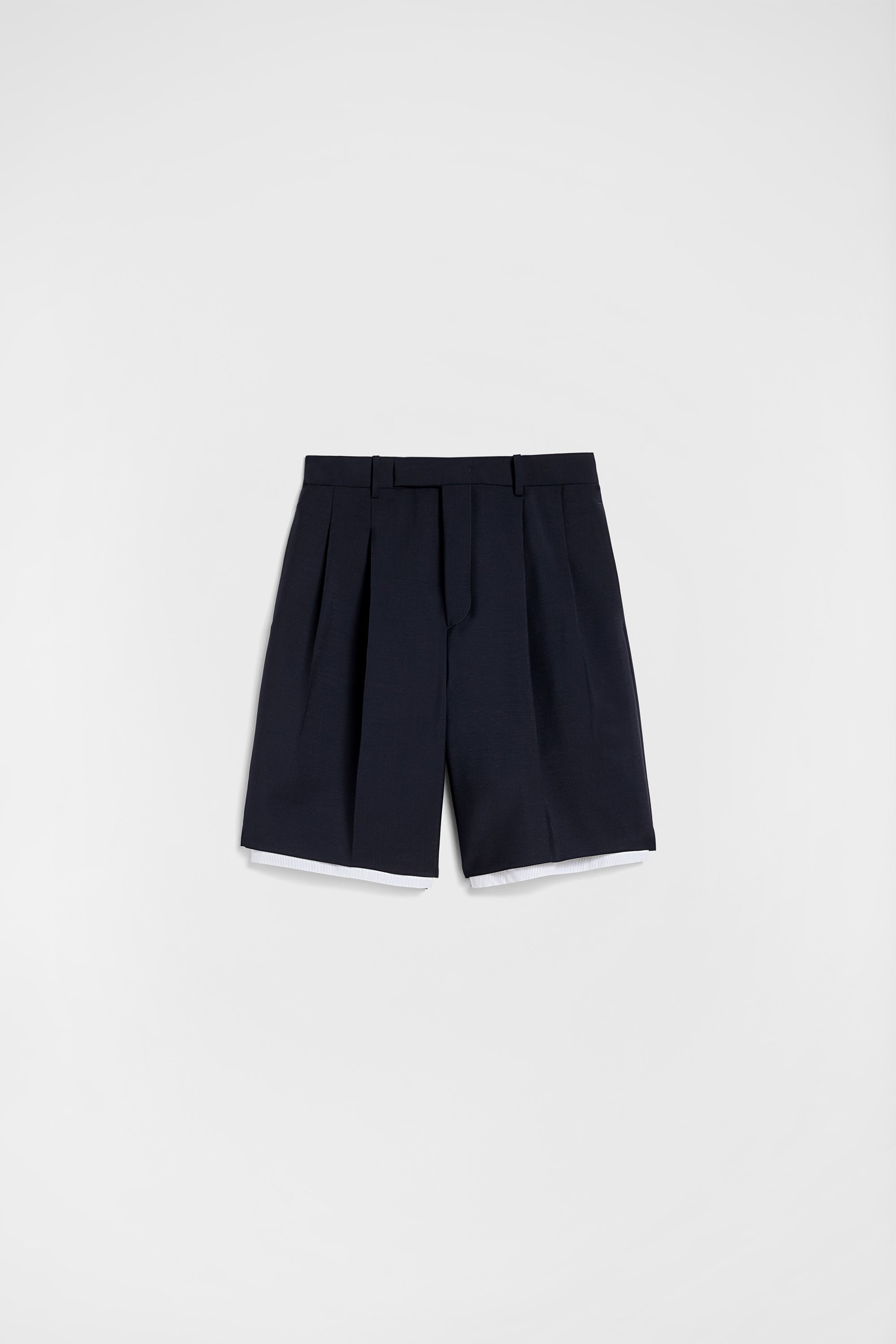 jil sander wool canvas shorts for men
