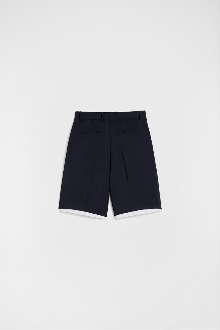 jil sander wool canvas shorts for men