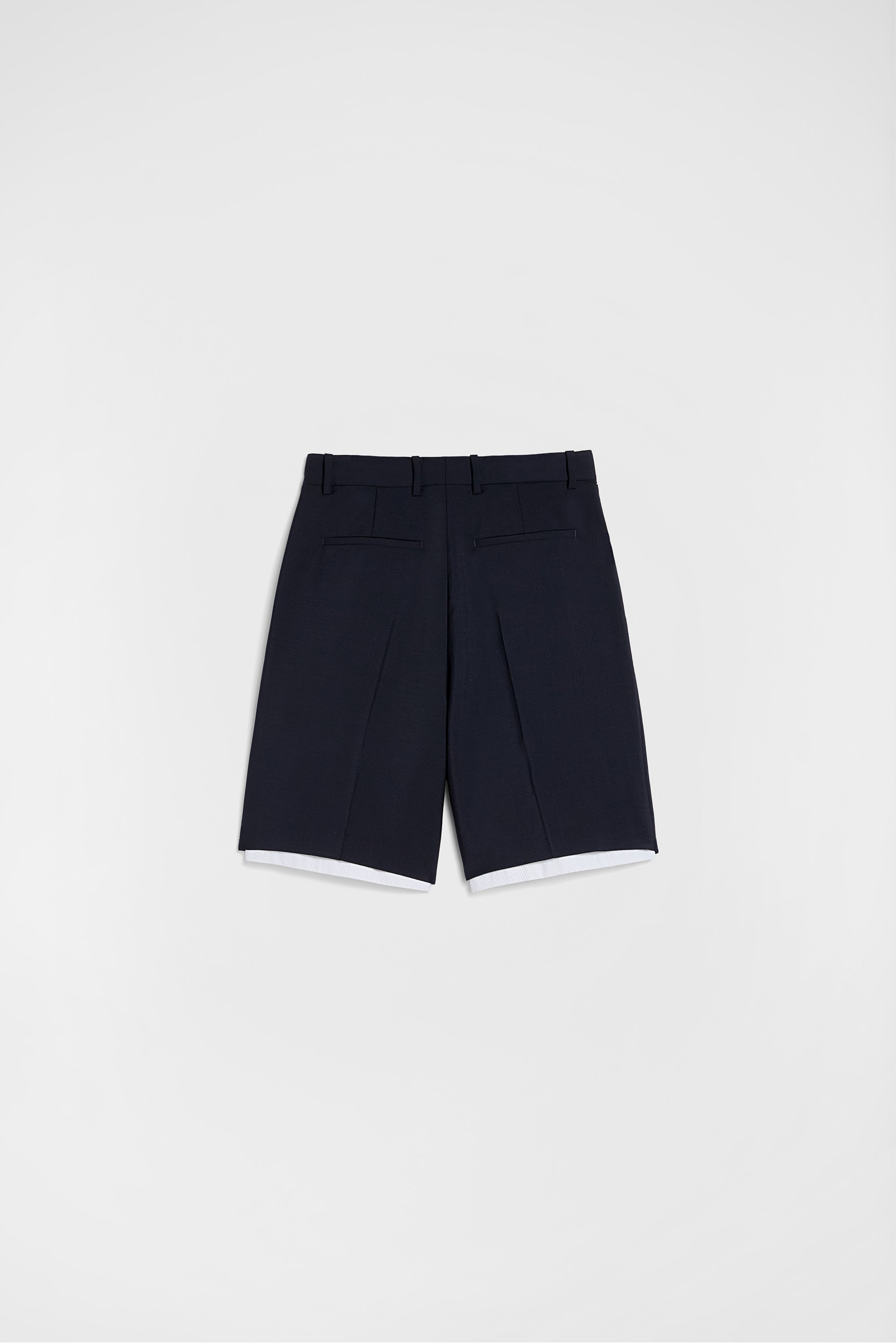 jil sander wool canvas shorts for men