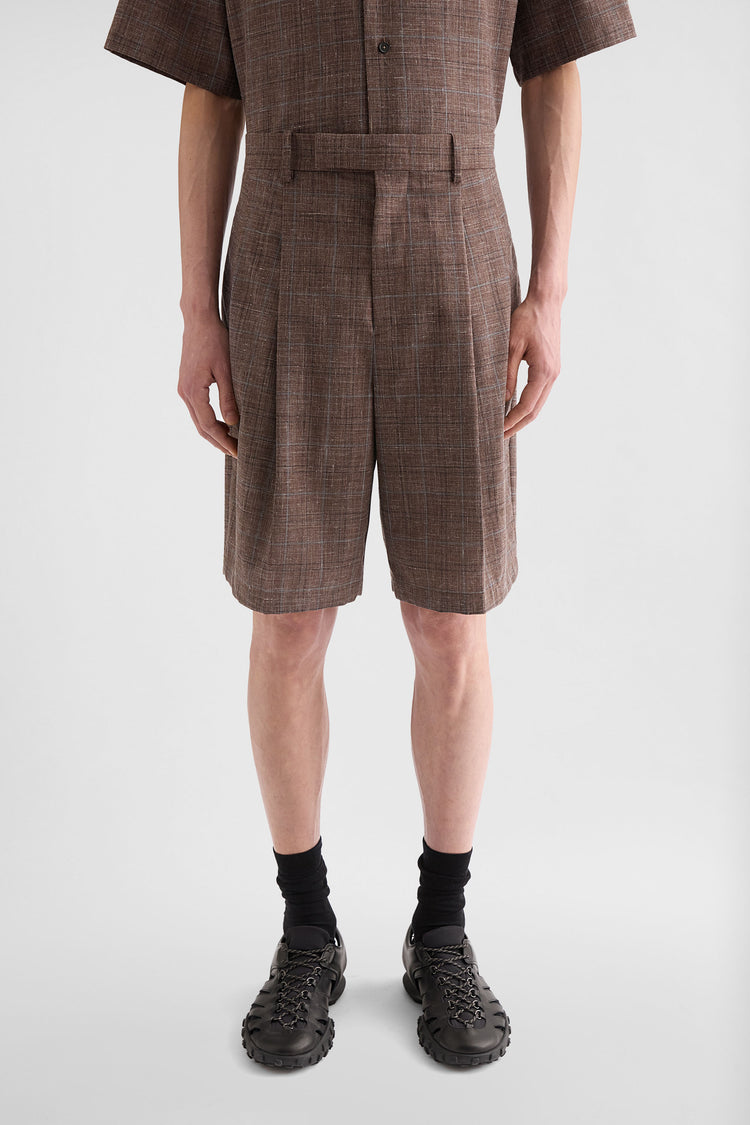 jil sander wool flamé shorts for men