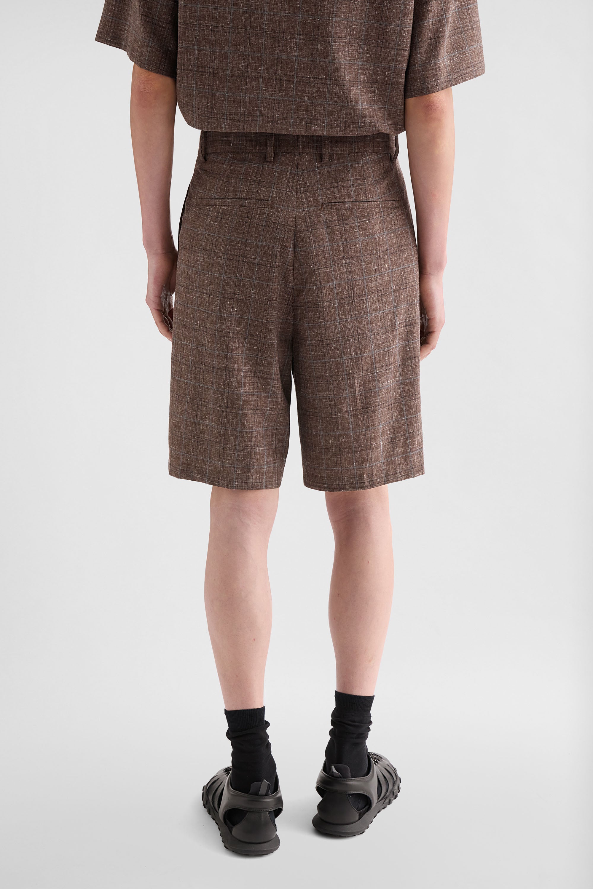 jil sander wool flamé shorts for men