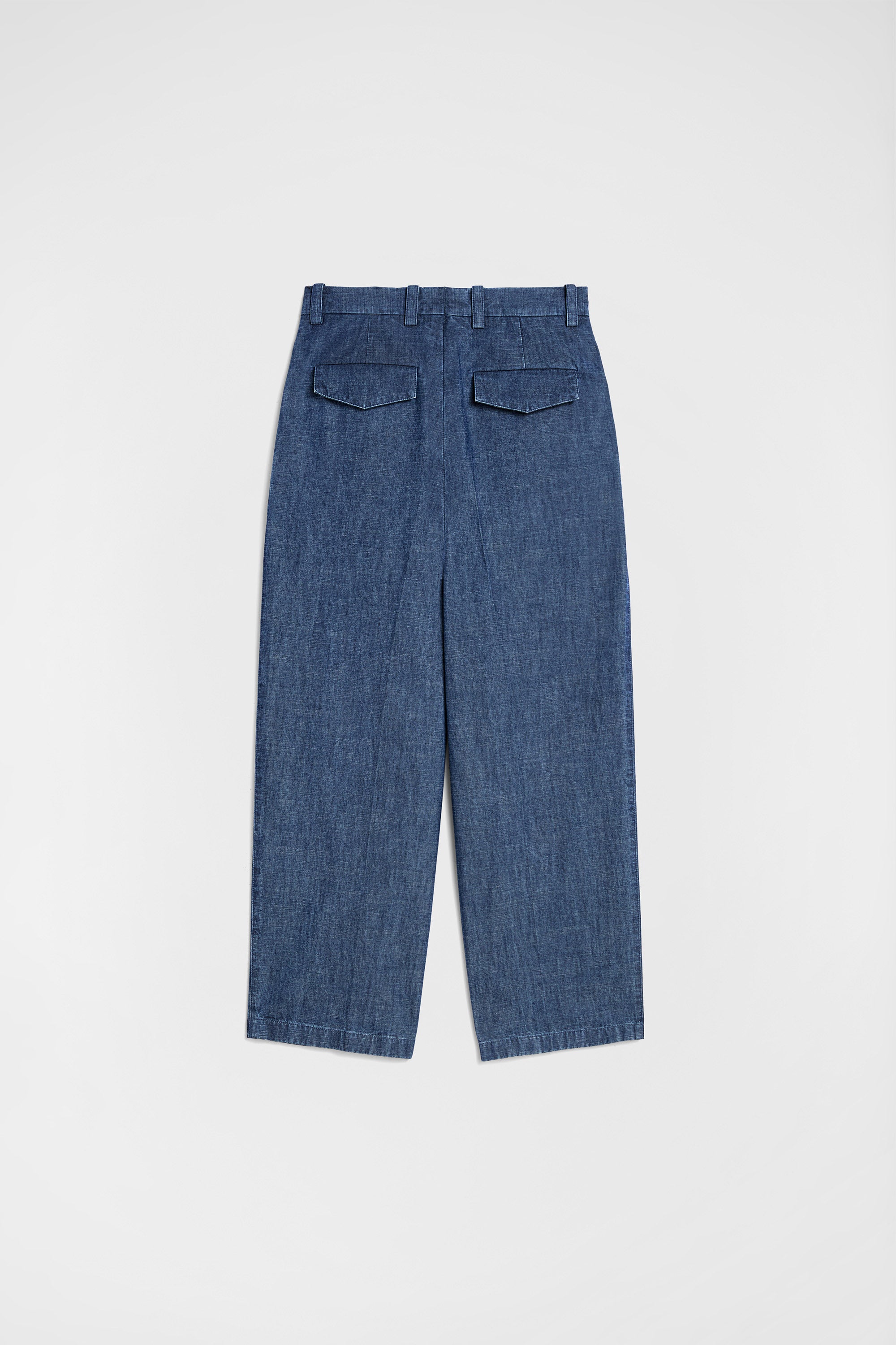 jil sander cotton chambray tapered trousers for men
