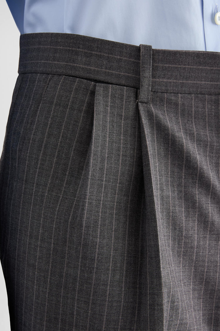 jil sander wool pinstripe trousers for men