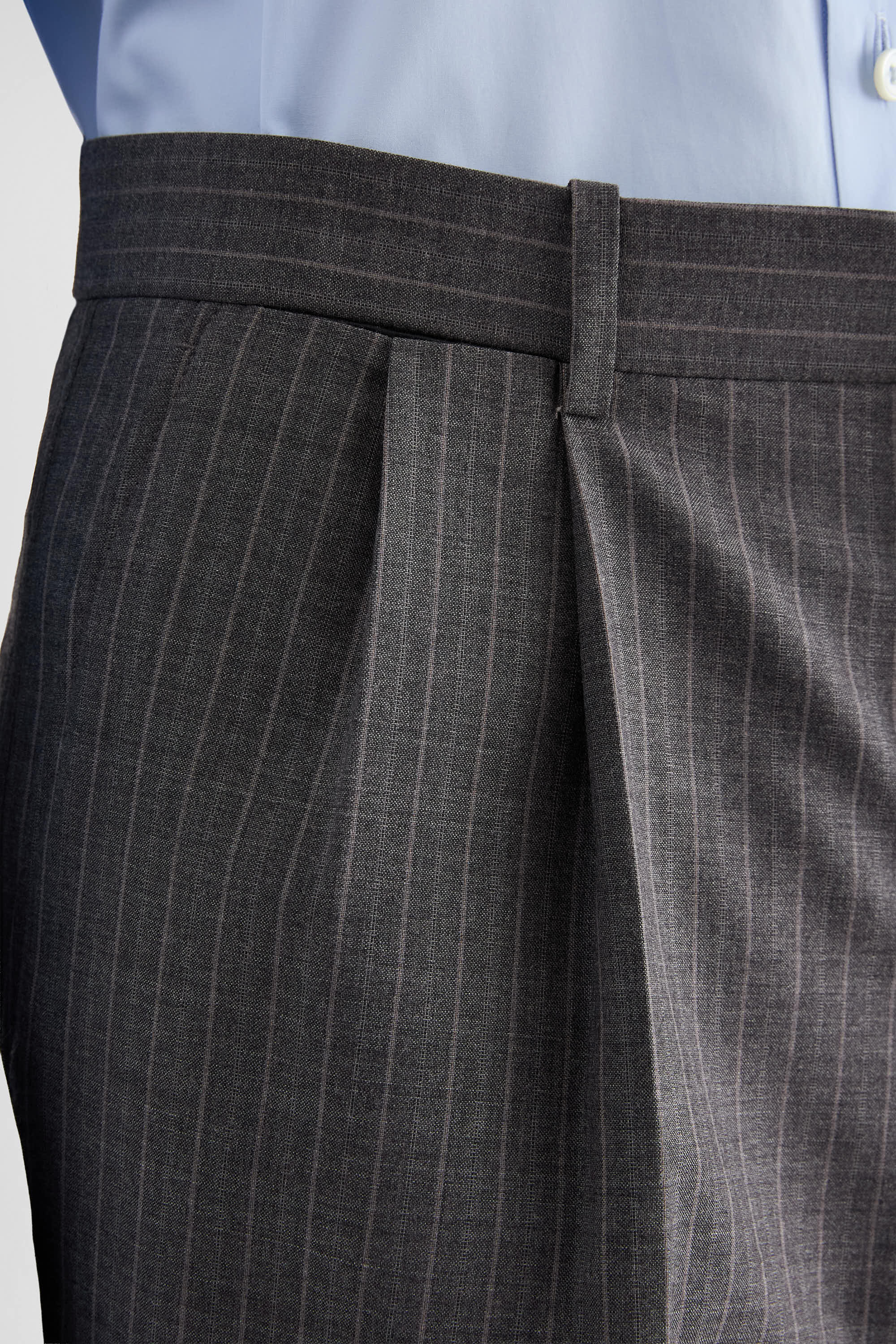 jil sander wool pinstripe trousers for men