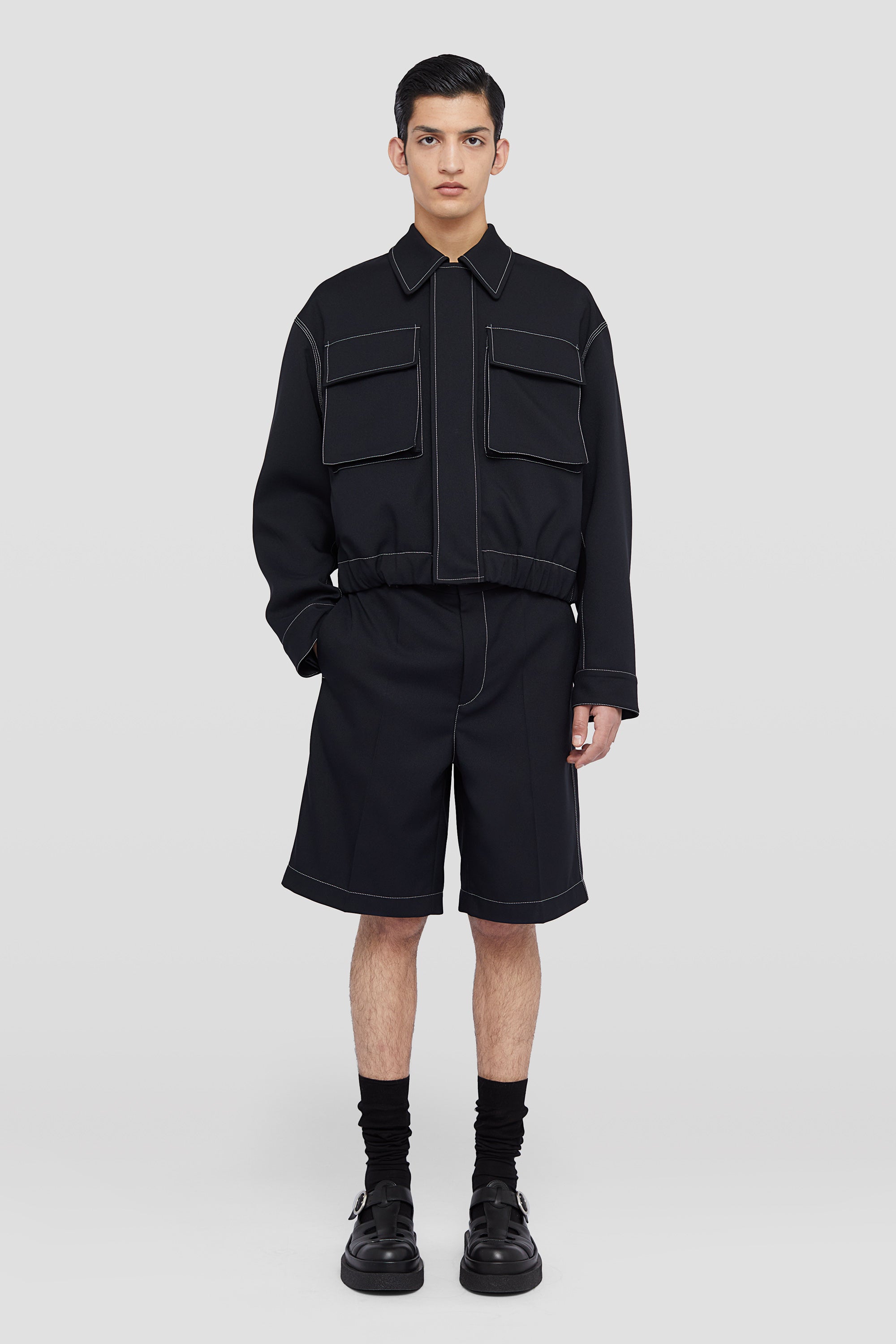 jil sander technical gabardine jacket for men