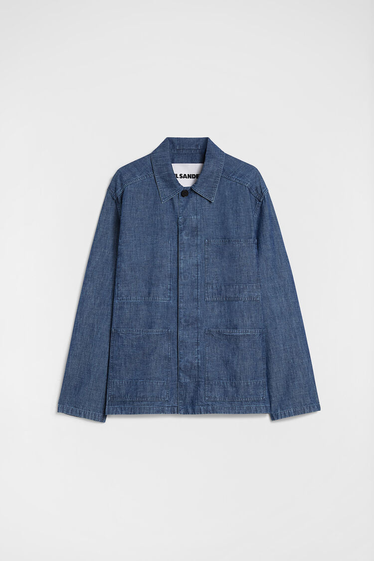 jil sander cotton chambray blouson for men