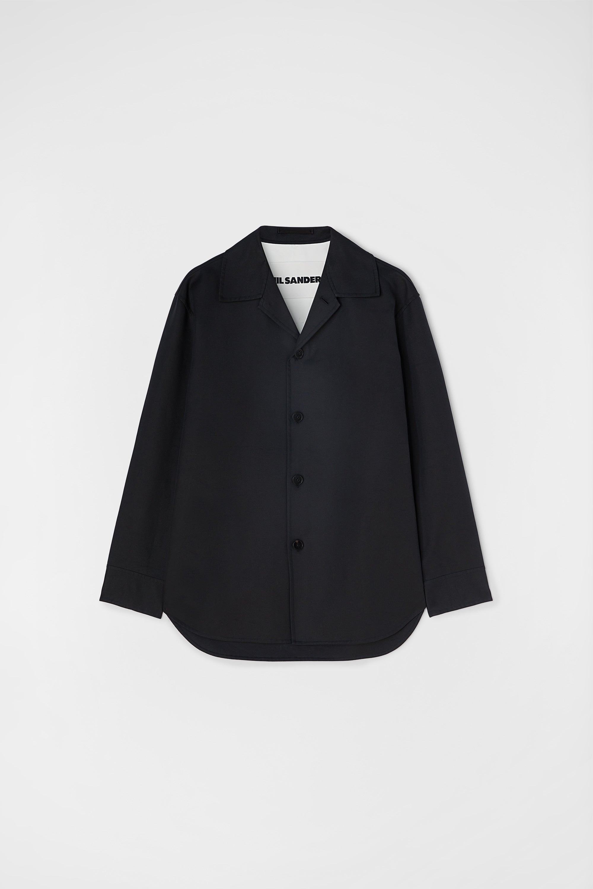 jil sander double cotton overshirt for men