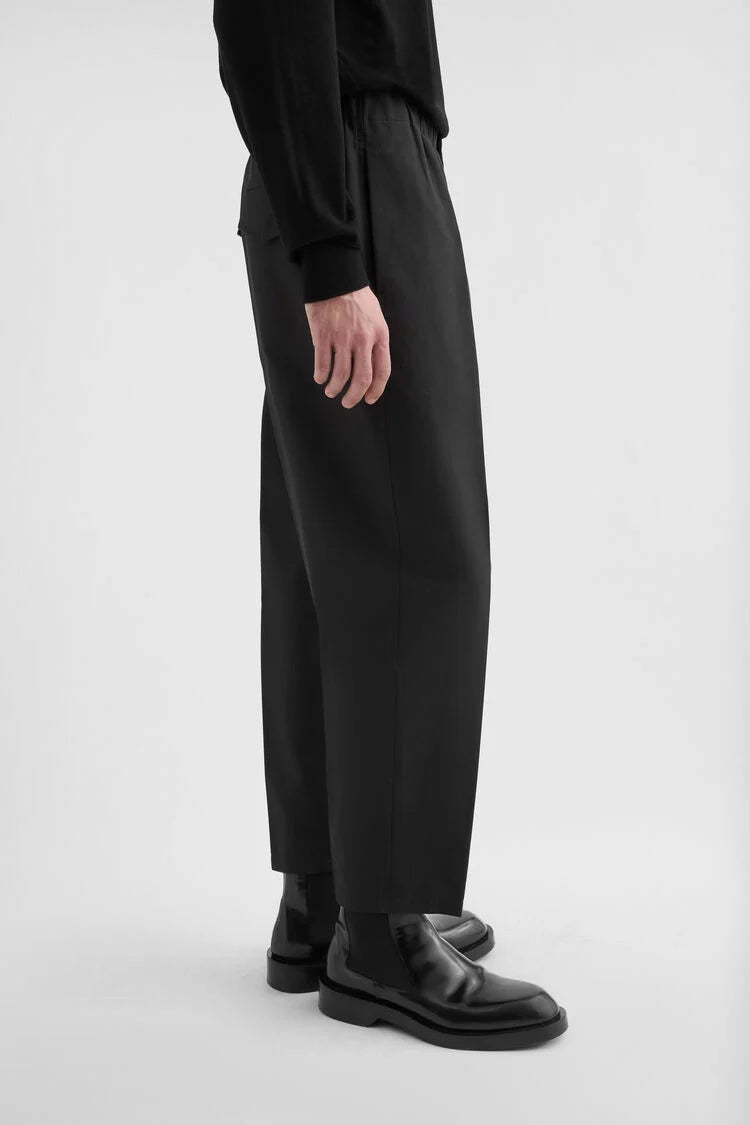 Lightweight Cotton Tapered Trousers